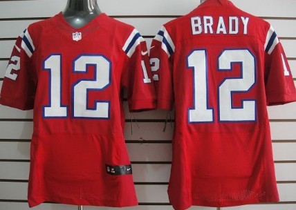 Nike Elite Jersey New England Patriots 12 Tom Brady Red